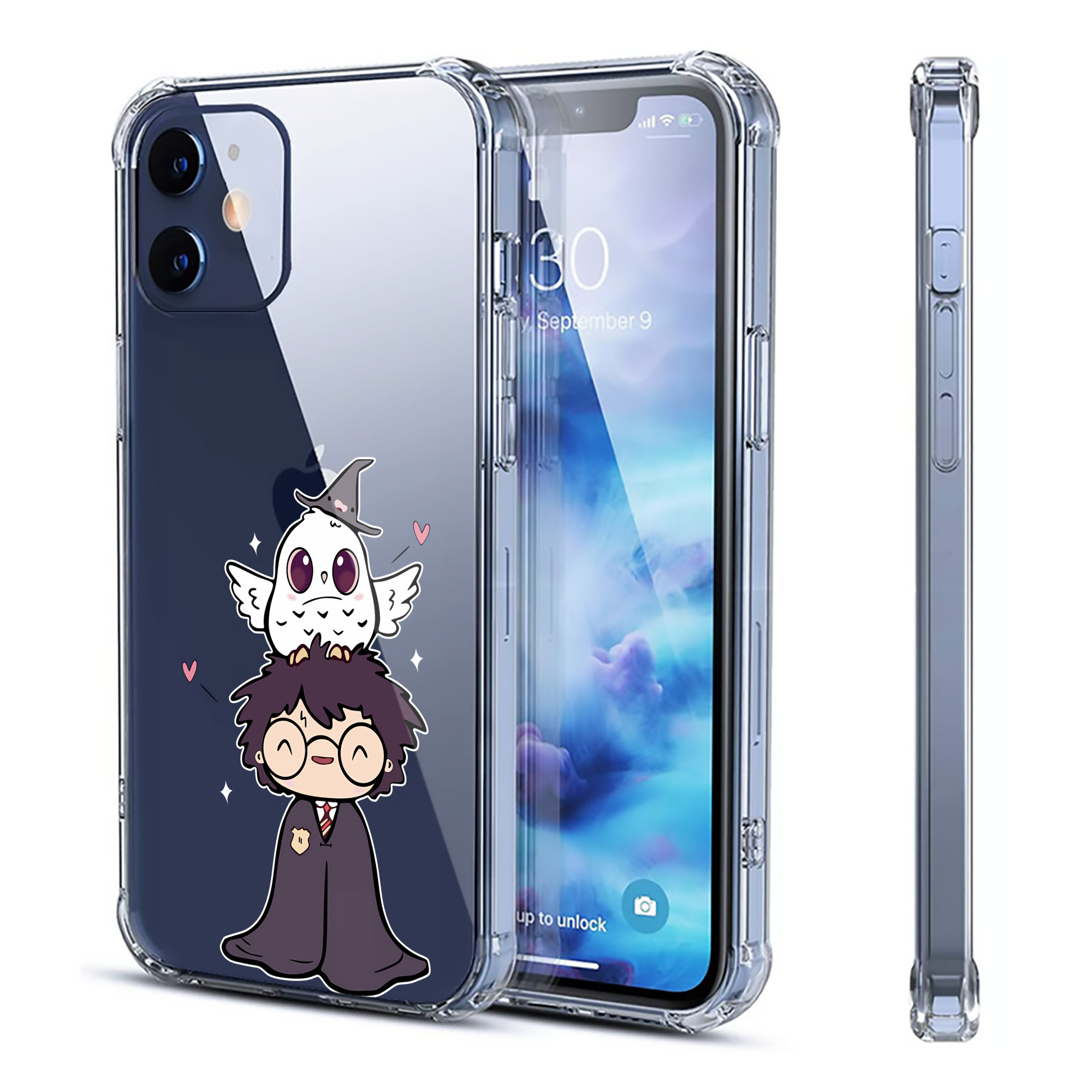 （画像用） Harry Potter ハリー・ポッターシリーズ 【iPhone 12シリーズ対応】透明スマホケース（クリアソフトケース）